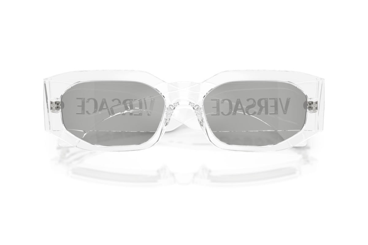 Versace Sunglasses VE4489U 148/8V 55mm Transparent / Clear Mirror Silver Lens