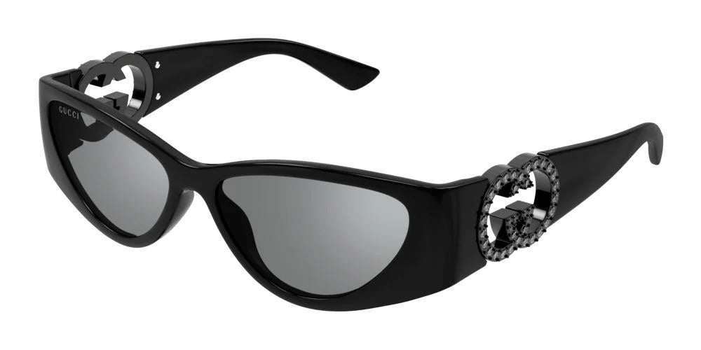 Gucci Sunglasses GG1824S 004 55mm Black / Grey Lens