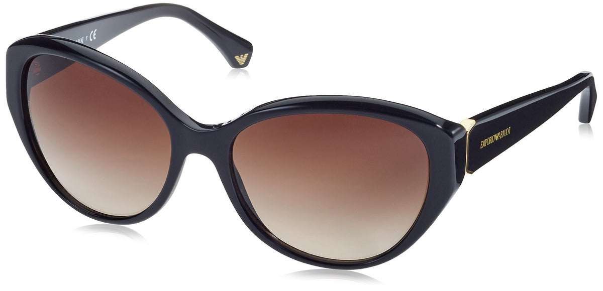 Emporio Armani Sunglasses EA 4037 5017/13 Black / Brown Gradient Lens