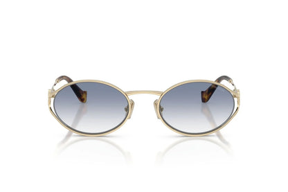Miu Miu Sunglasses MU 52YS ZVN80O 54mm Pale Gold/Clear Gradient Light Blue Lens