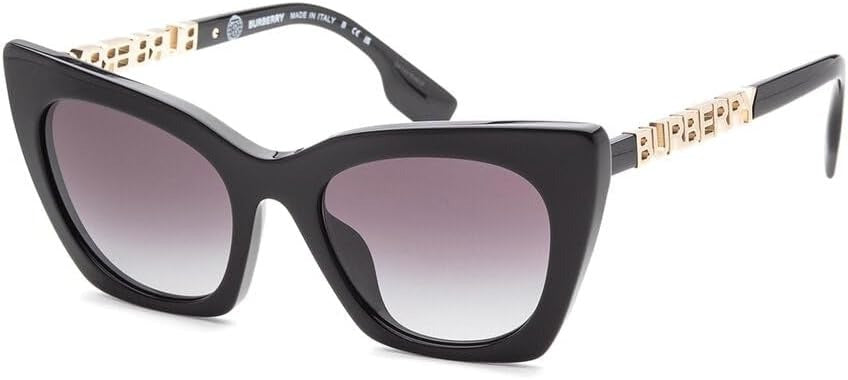 Burberry Marianne Sunglasses BE4372U 30018G 52mm Black / Grey Gradient Lens