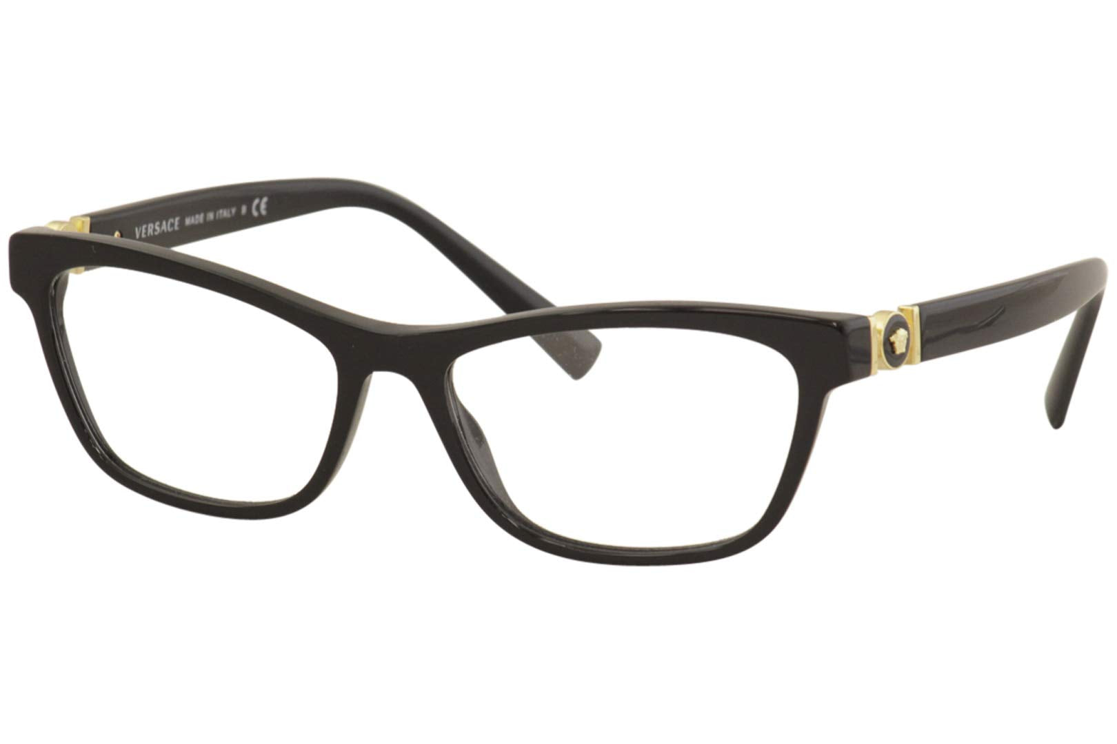 Versace Eyeglasses VE3272 GB1 52mm Black / Demo Lens