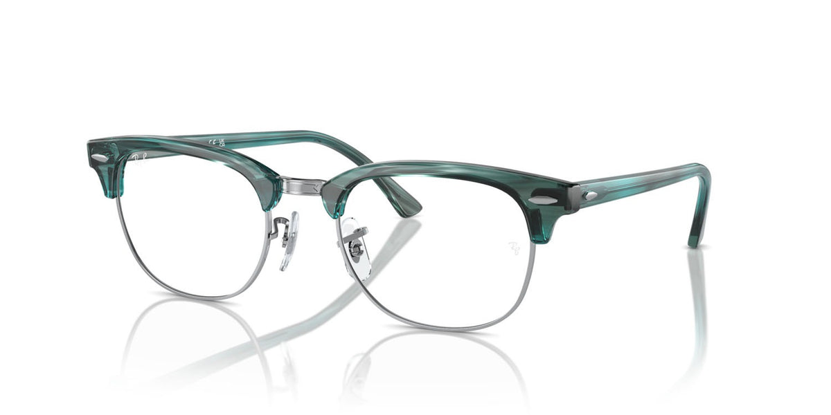 Ray-Ban RX5154 8377 Eyeglasses 51mm Striped Green / Clear Demo Lens