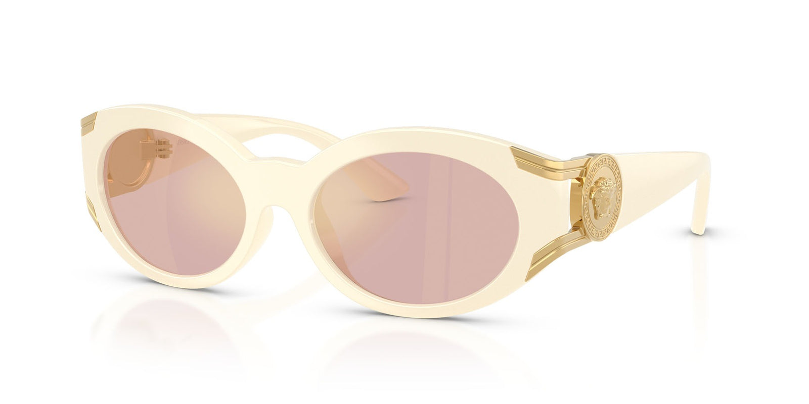 Versace Sunglasses VE4503U 55331T 55mm Milk / Pink Mirror Gold Lens