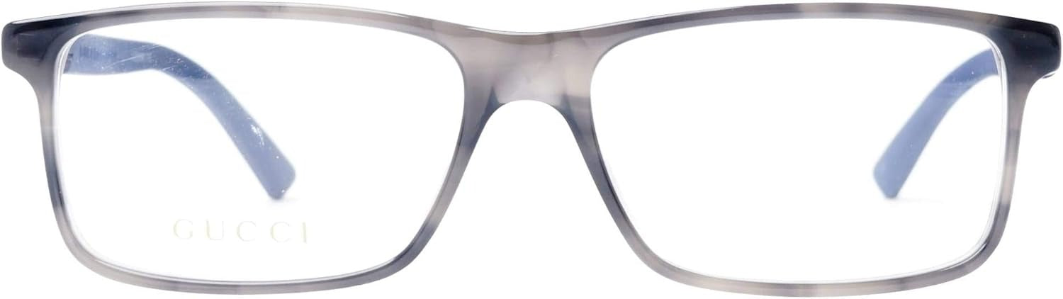 Gucci GG0424O 003 Eyeglasses 56mm Grey Havana Blue / Clear Demo Lens