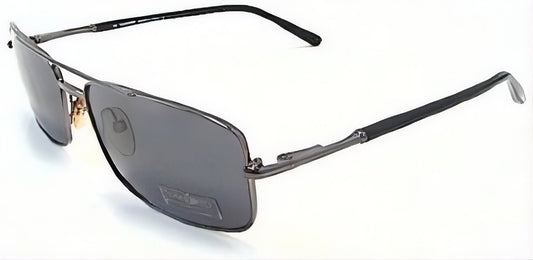 Tom Ford Hudson TF 102 731 Sunglasses 57mm Gunmetal / Dark Grey Lens