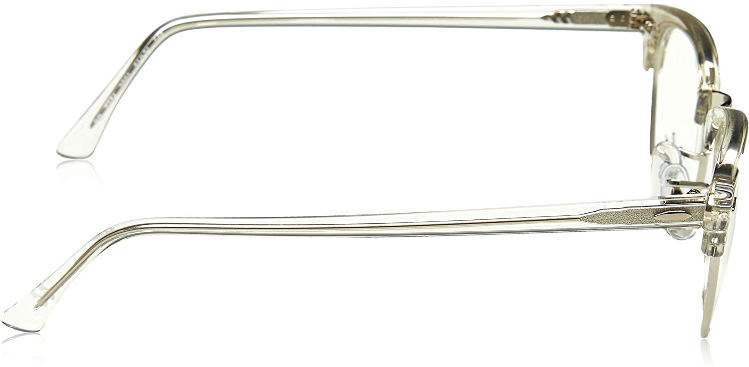 Ray-Ban RX5154 2001 Eyeglasses 53mm White Transparent / Clear Demo Lens