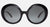 Christian Roth Sunglasses JACKIE 60 CRS 00001 Black w/Grey Double Gradient