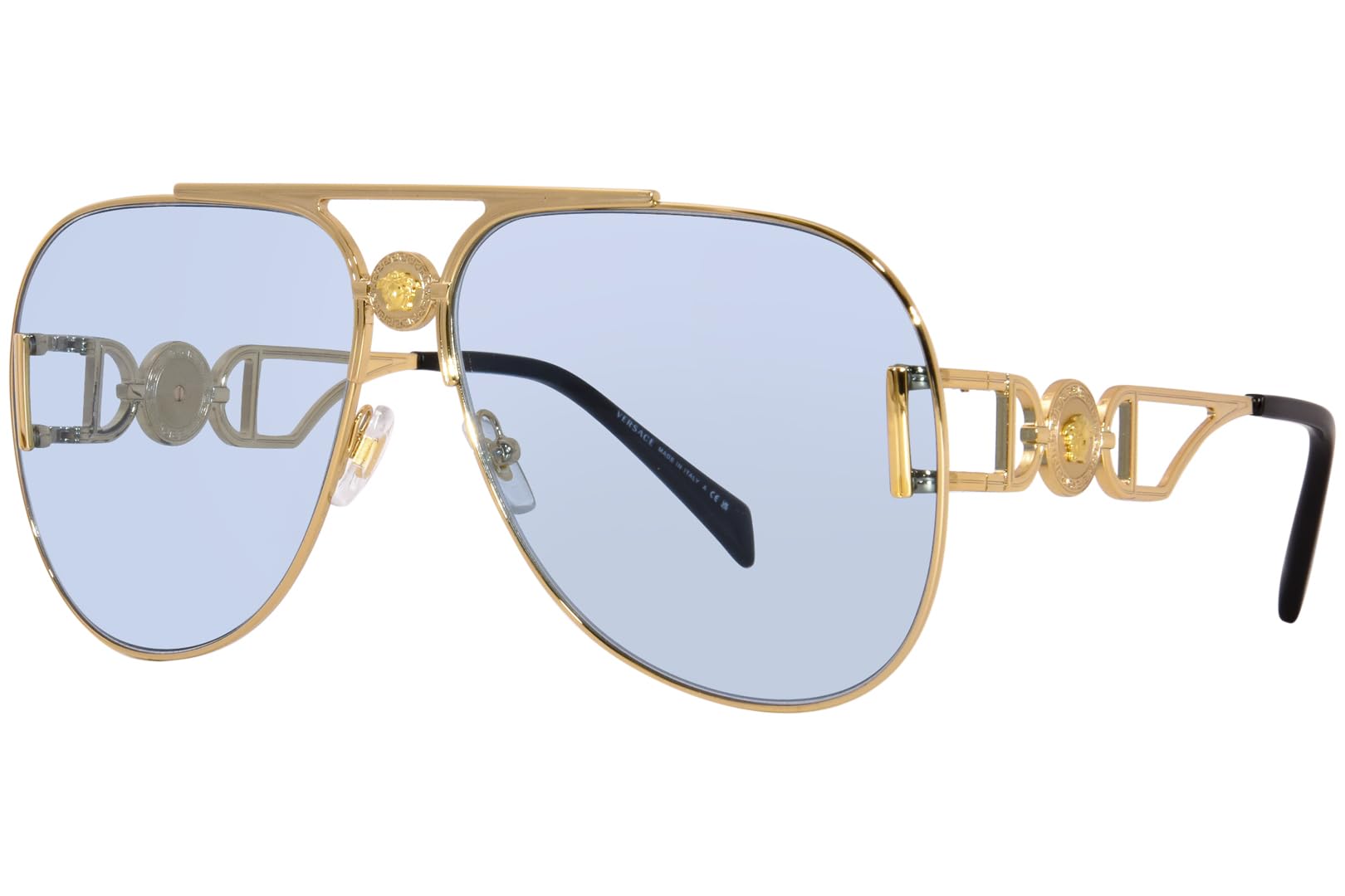 Versace Sunglasses VE2255 10021 63mm Gold / Light Blue Lens