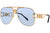 Versace Sunglasses VE2255 10021 63mm Gold / Light Blue Lens