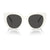 Prada Sunglasses PR14WS 1425S0 52mm Talc / Dark Grey Lens