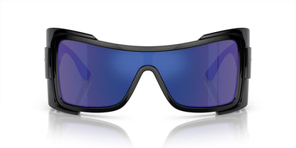 Versace Sunglasses VE4451 GB1/55 Black / Green Mirror Blue Electric Lens
