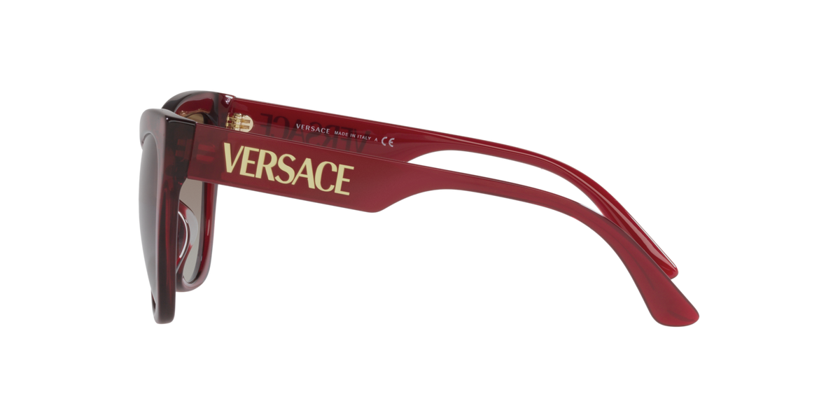 Versace Sunglasses VE4417U 38889 56mm Transparent Red / Grey Gradient Brown Lens