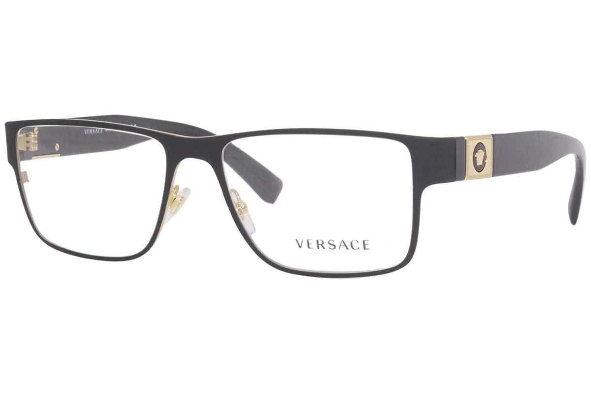 Versace Eyeglasses VE1274 1436 57mm Matte black gold / Demo Lens