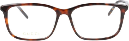 Gucci GG1159OA 003 Eyeglasses 56mm Havana / Clear Demo Lens