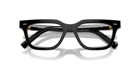 Miu Miu MU07XV 16K101 Eyeglasses 53mm Black / Clear Demo Lens