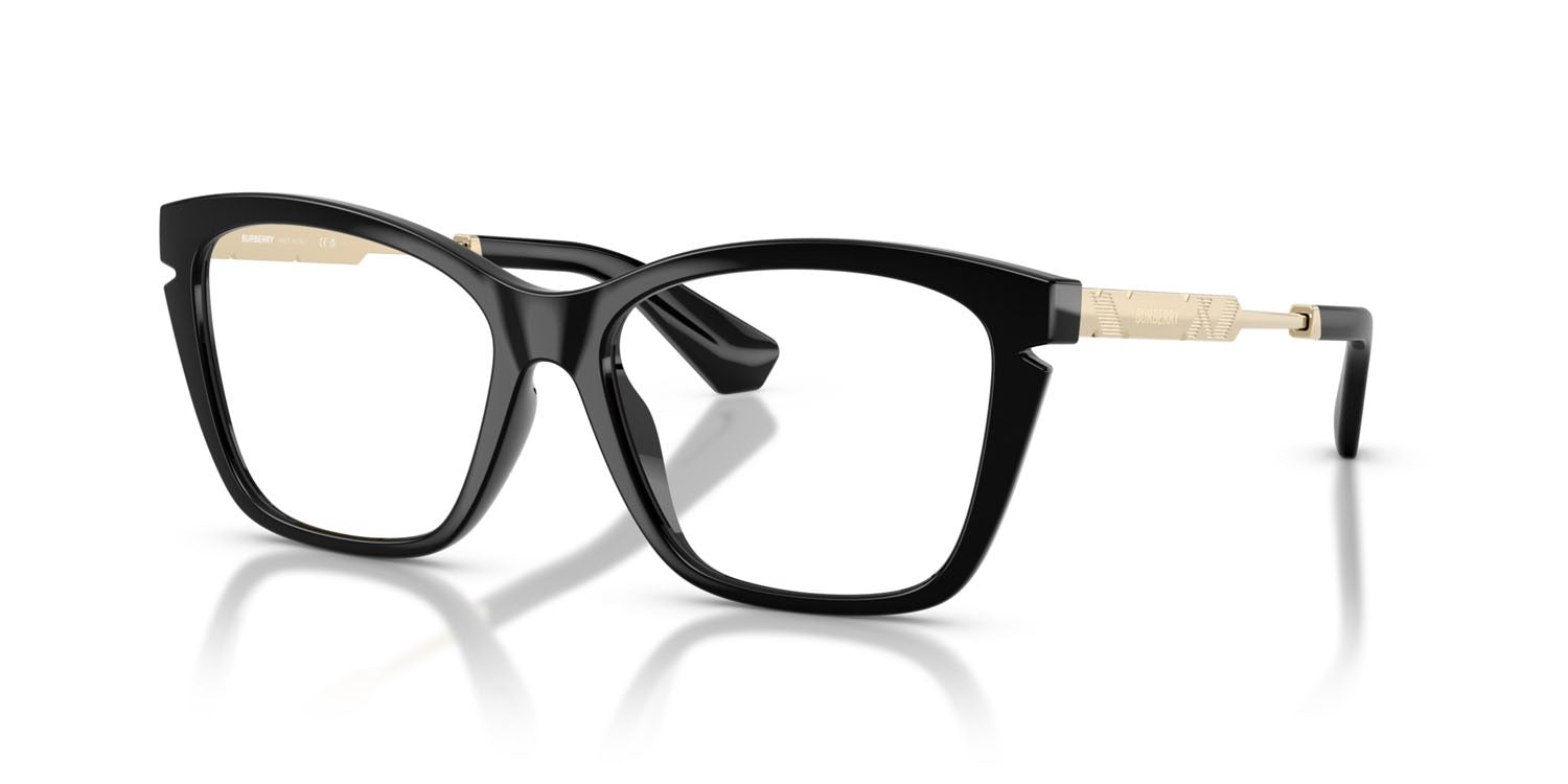 Burberry BE2427U 3001 Eyeglasses 54mm Black / Clear Demo Lens