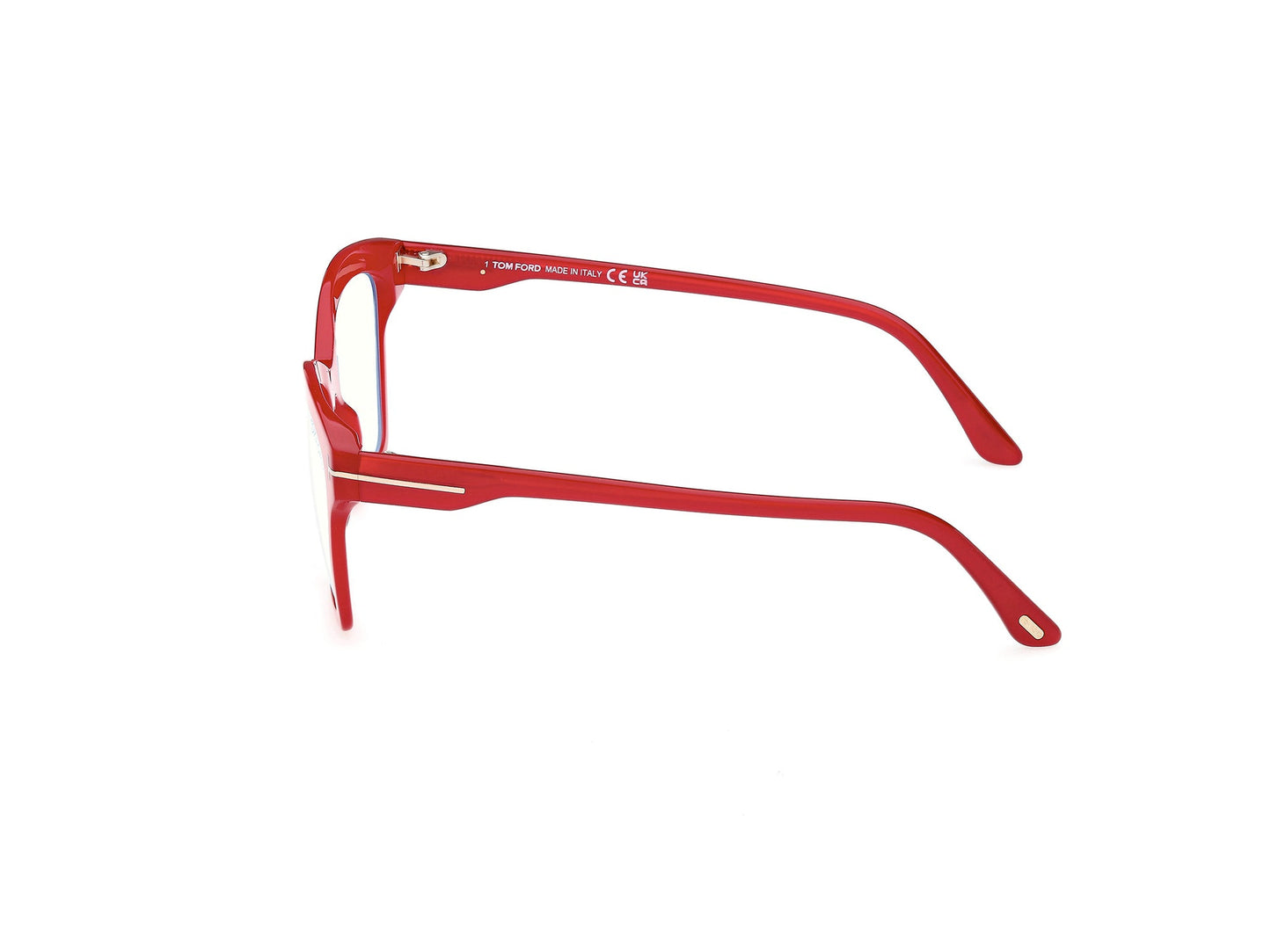 Tom Ford Eyeglasses FT5965-B 075 53mm Red / Blue Filter Lens