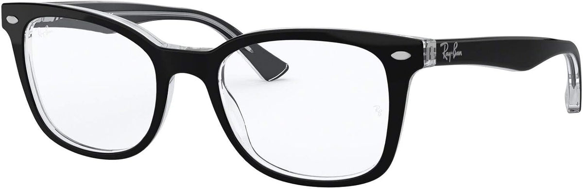 Ray-Ban RX5285 2034 Eyeglasses 53mm Black On Transparent / Clear Demo Lens