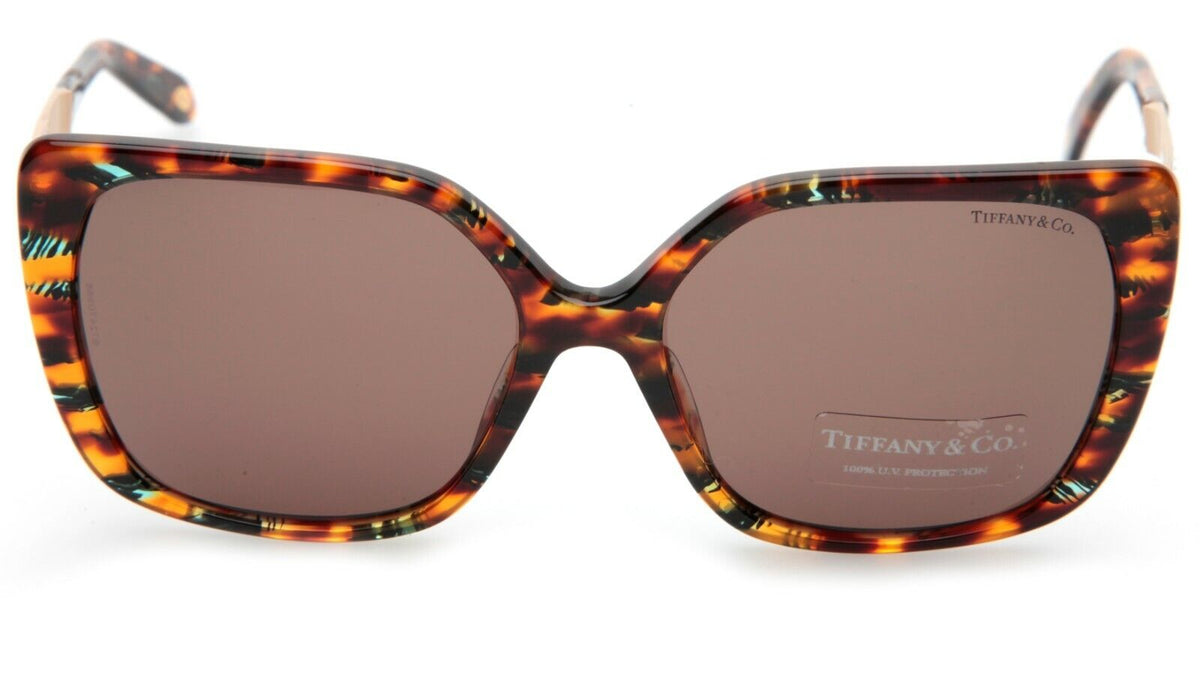 Tiffany &amp; Co Sunglasses TF4074B 81143G 56mm Havana / Brown Lens