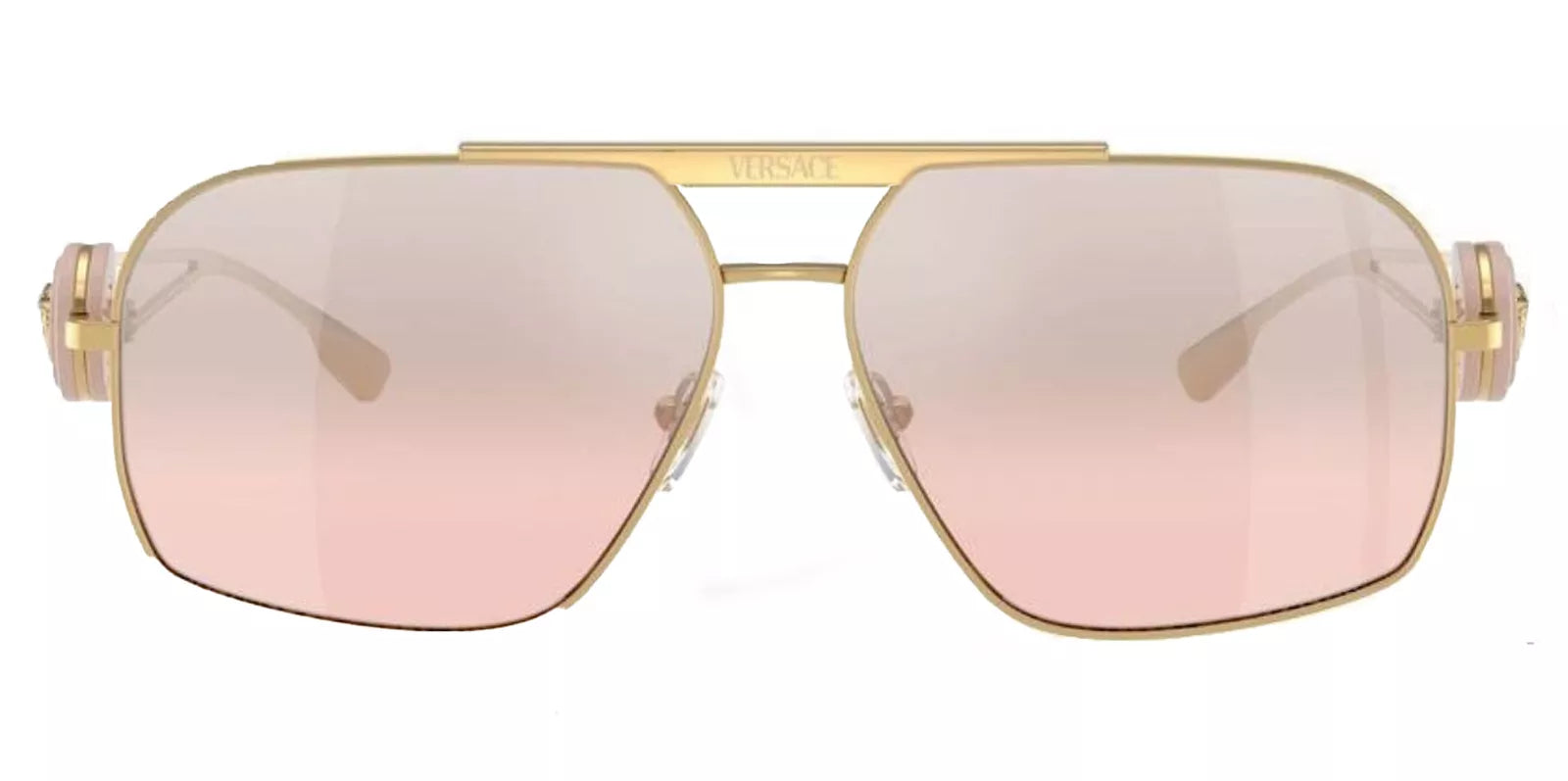 Versace Sunglasses VE2269 10027E 62mm Gold / Light Pink Mirror Gradient Silver