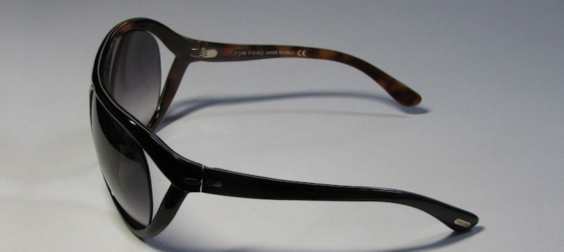 Tom Ford Sunglasses TF73 Milo 35 62mm Black on Havana / Grey Gradient Lens