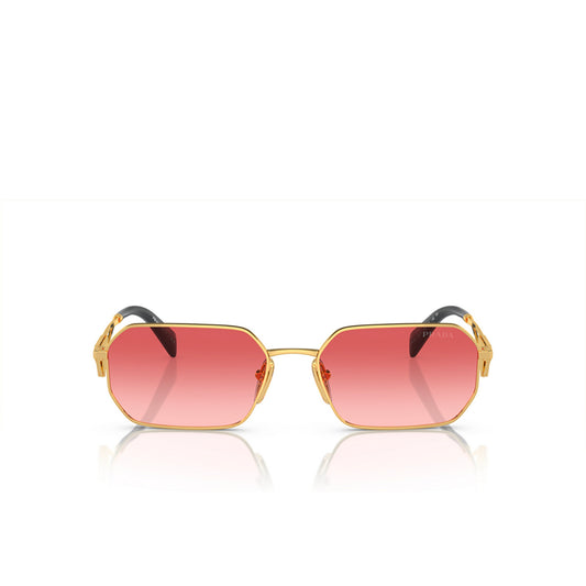 Prada Sunglasses PRA51S 5AK40C 58mm Gold / Pink Gradient Red Lens