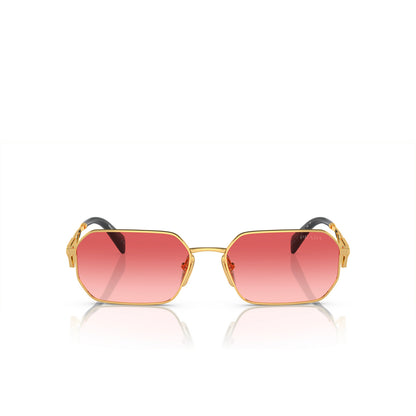 Prada Sunglasses PRA51S 5AK40C 58mm Gold / Pink Gradient Red Lens