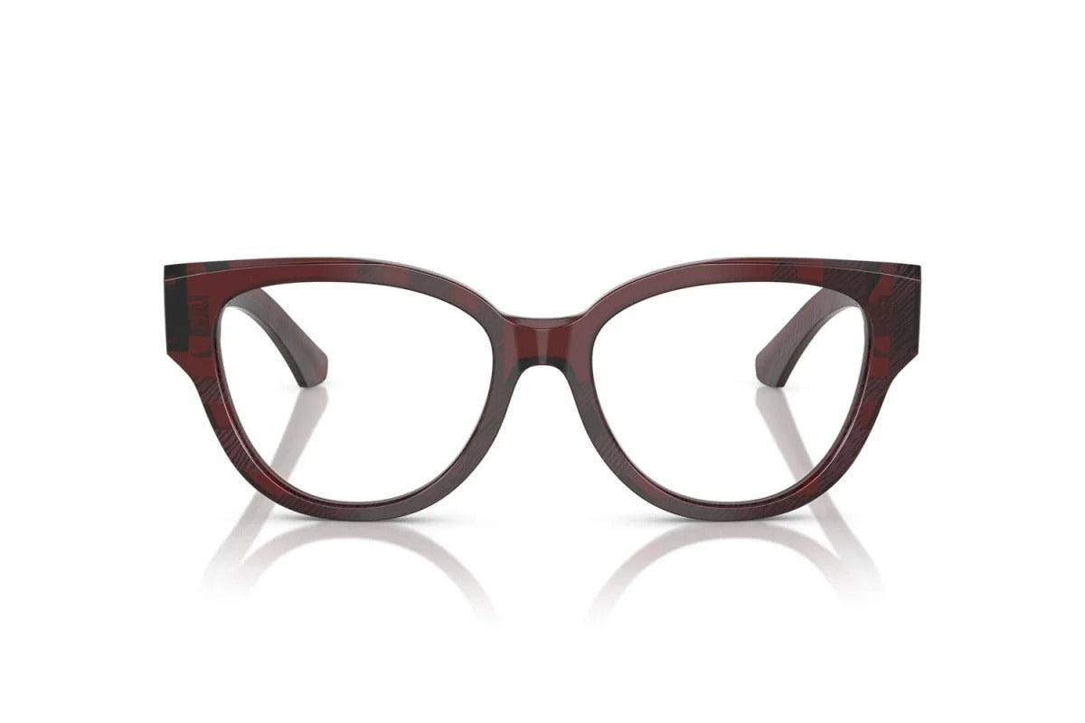 Burberry BE2421 4115 Eyeglasses 51mm Check Red / Clear Demo Lens