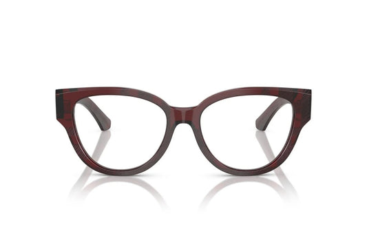 Burberry BE2421 4115 Eyeglasses 51mm Check Red / Clear Demo Lens