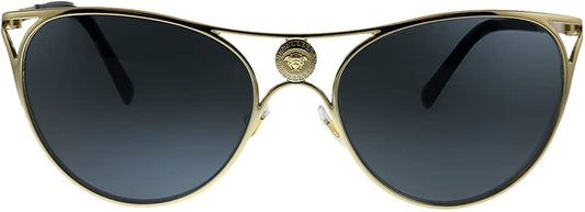 Versace Sunglasses VE2237 100287 57mm Gold / Dark Grey Lens