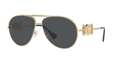 Versace Sunglasses VE2249 100287 65mm Gold / Dark Grey Lens