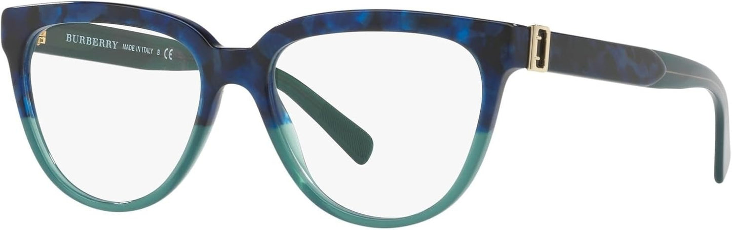 Burberry BE2268 3677 Eyeglasses 51mm Blue Havana Green / Clear Demo Lens
