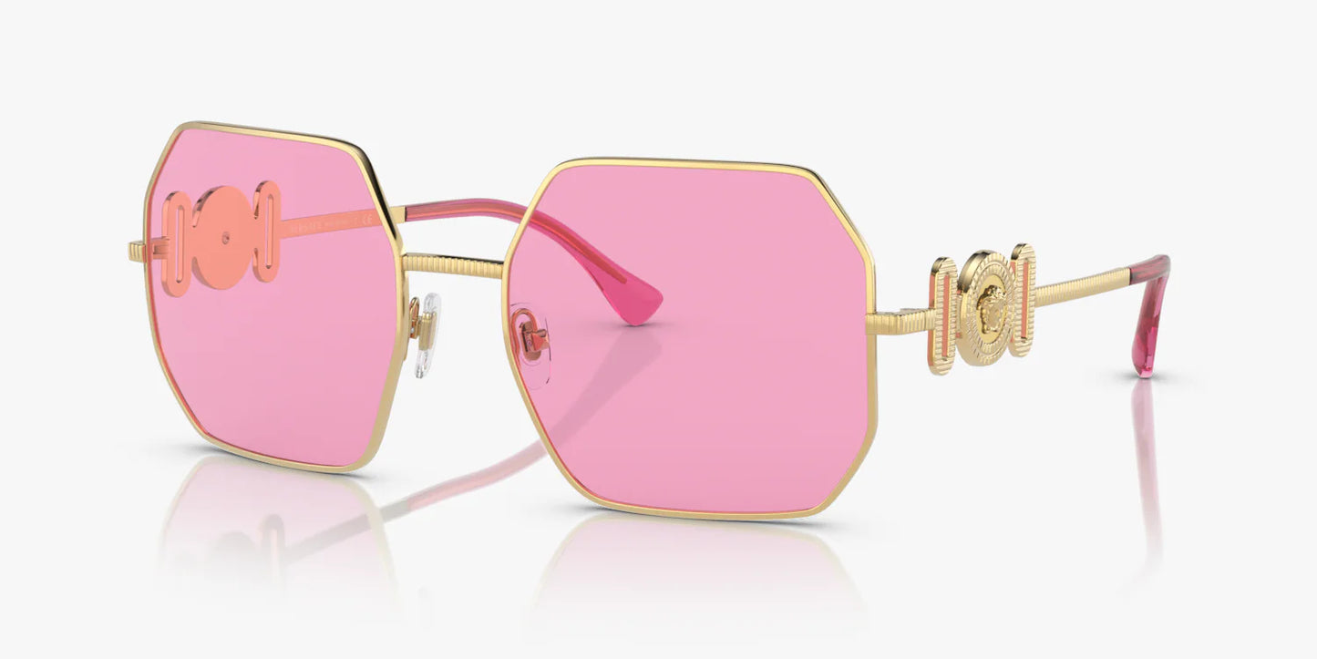 Versace Sunglasses VE2248 10025 58mm Gold / Fuchsia Lens
