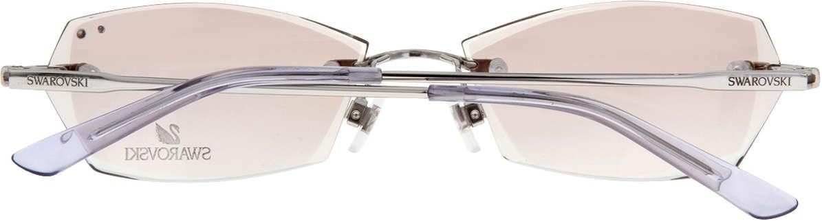 Swarovski Sunglasses SW5015 016 55mm Silver / Brown Lens