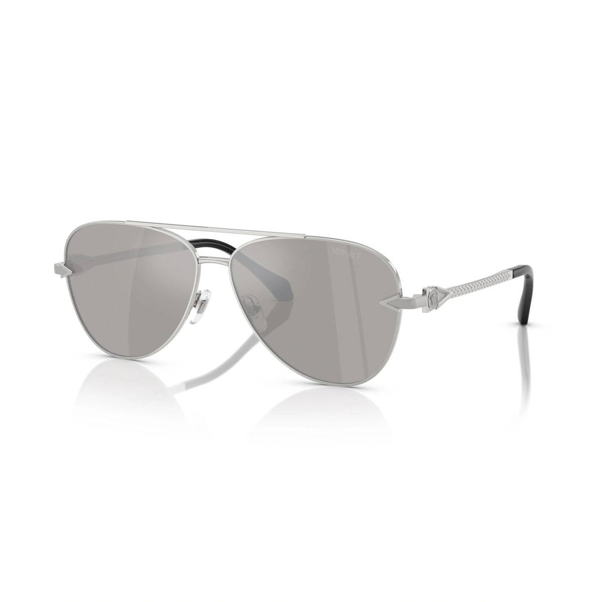 Versace Sunglasses VE2283 10006G 61mm Silver / Light Grey Mirror Silver Lens