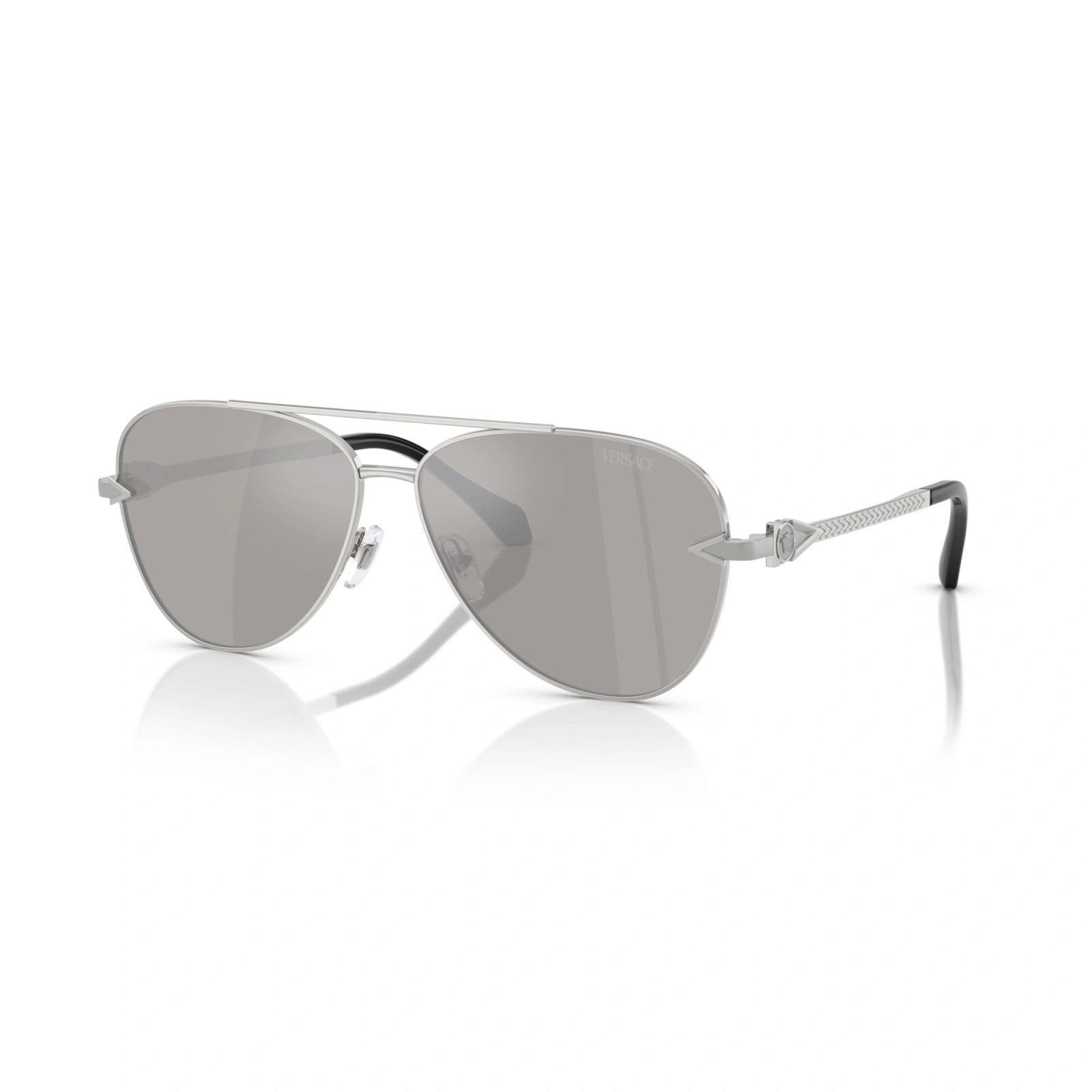 Versace Sunglasses VE2283 10006G 61mm Silver / Light Grey Mirror Silver Lens