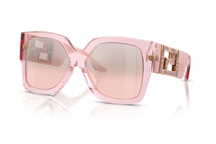 Versace Sunglasses VE4402 54727E 59mm Transparent Pink / Light Pink Mirror Gradient Silver Lens