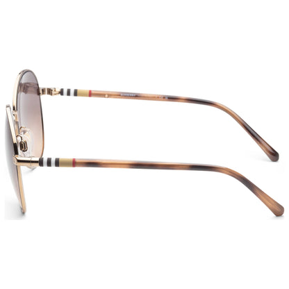 Burberry BE3094 1257G9 56mm Sunglasses Light Gold / Light Brown Gradient Lens - image 2