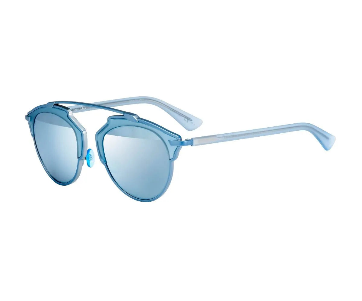 Dior DIORSOREAL RMJLH 48mm Sunglasses Blue / Blue Solid Lens