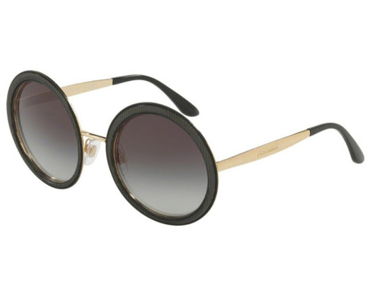 Dolce & Gabbana DG2179 13128G 54mm Sunglasses Black / Dark Grey Gradient Lens