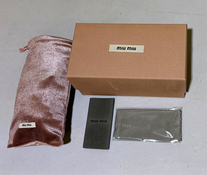 Miu Miu MU54YS 5AK5S0 Sunglasses 80mm Gold / Dark Grey Lens - image 4