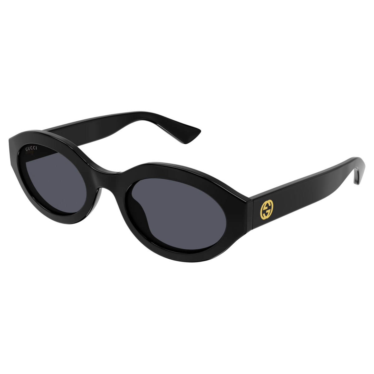 Gucci GG1579S 001 53mm Sunglasses Black / Dark Grey Solid Lens