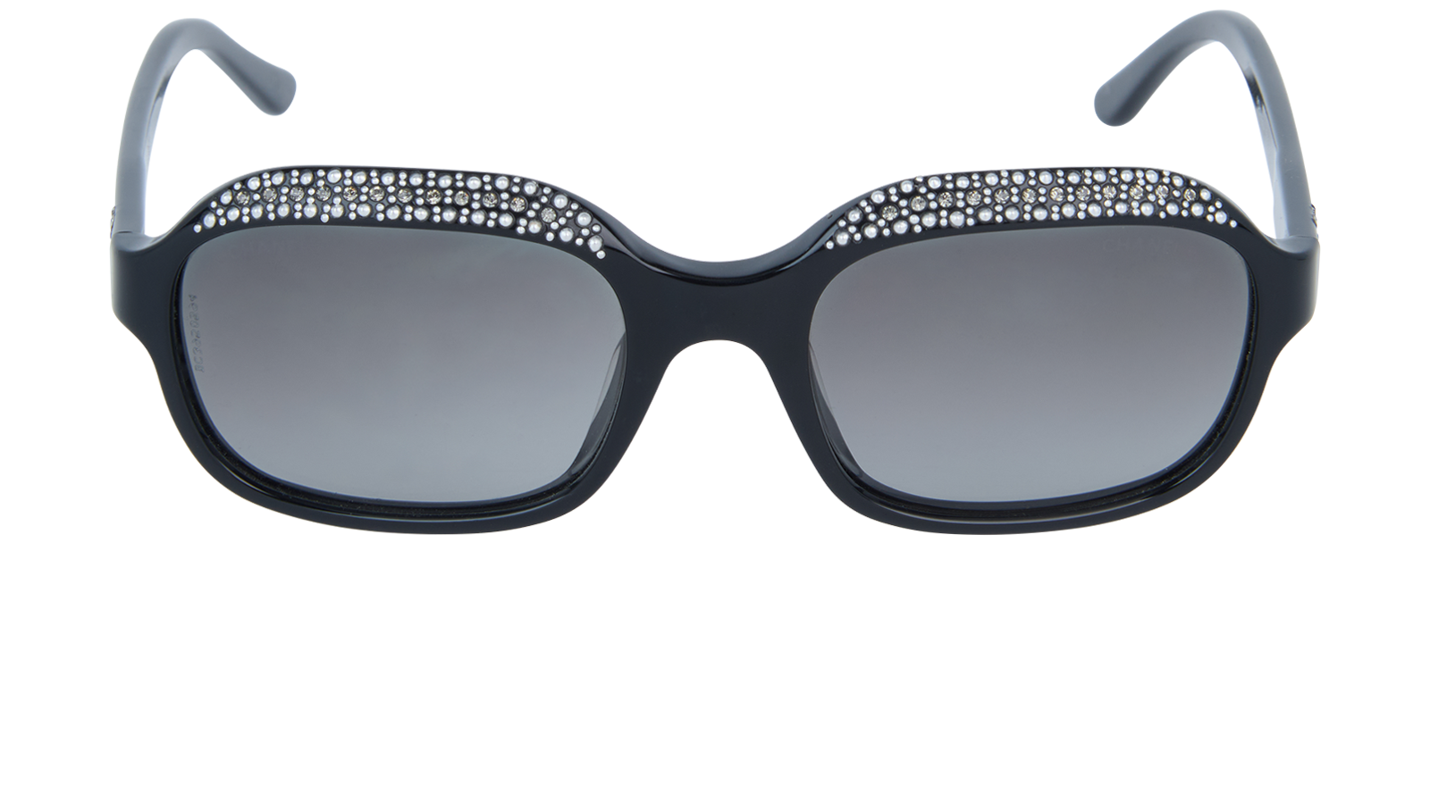Vintage Chanel Sunglasses CH5133B 501111 49mm Black W Crystals/Grey Gradient Lens - image 2