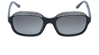 Vintage Chanel Sunglasses CH5133B 501111 49mm Black W Crystals/Grey Gradient Lens - image 2