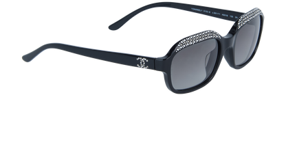 Vintage Chanel Sunglasses CH5133B 501111 49mm Black W Crystals/Grey Gradient Lens - image 3