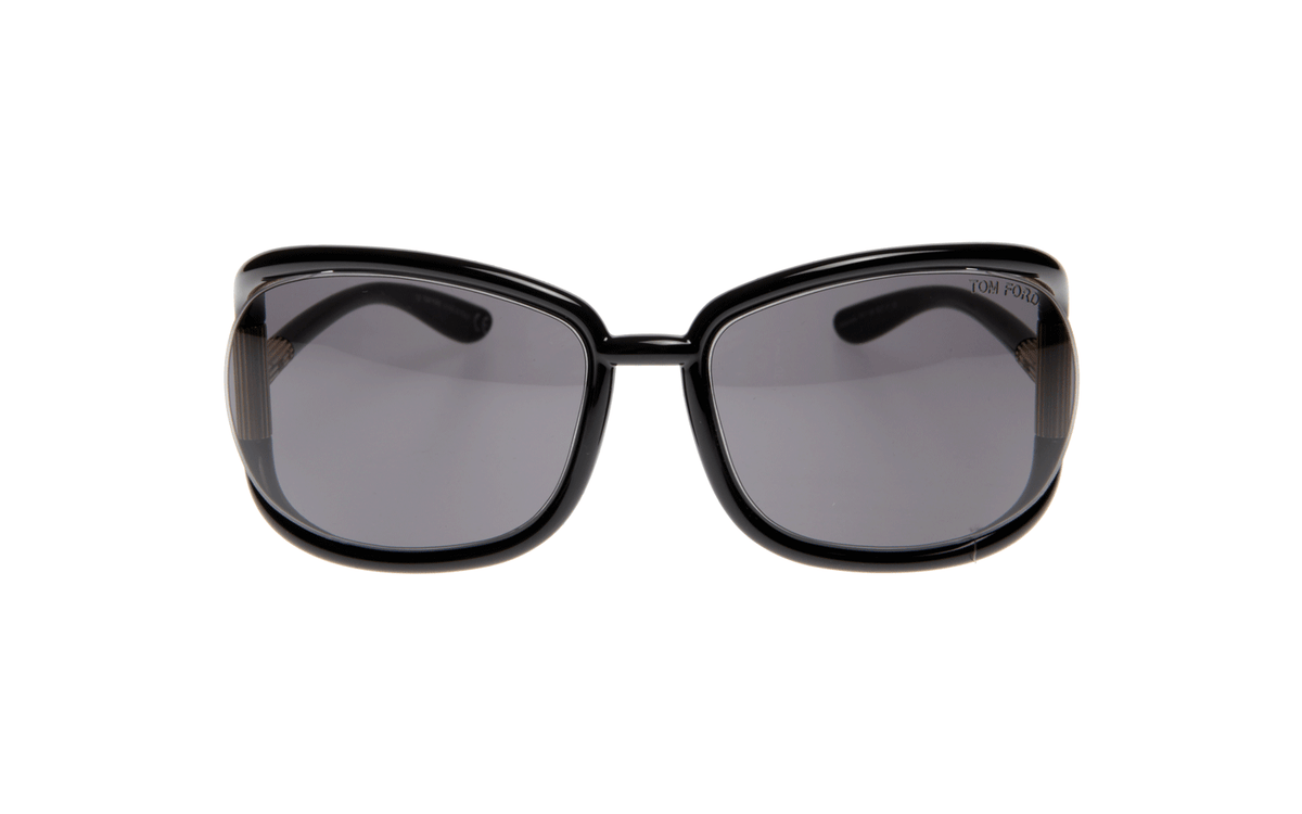 Tom Ford TF77-GENEVIEVE B5 62mm Sunglasses Black / Dark Grey Solid Lens - image 2
