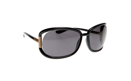 Tom Ford TF77-GENEVIEVE B5 62mm Sunglasses Black / Dark Grey Solid Lens