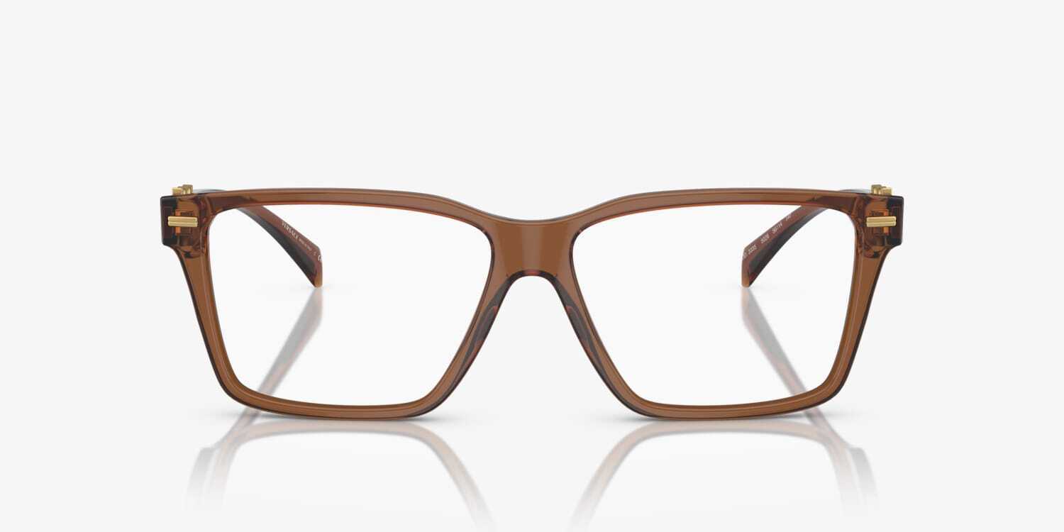 Versace Eyeglasses VE3335 5028 54mm Transparent Brown / Demo Lens