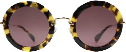 Miu Miu Sunglasses MU13NS 7S00A0 49mm Havana / Pink Red Lens
